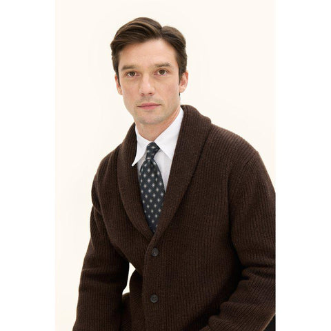 Roland Cardigan Mørkebrun