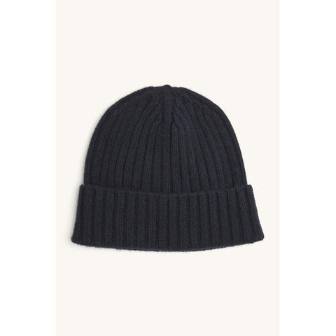 Knitted Cashmere Beanie Marine