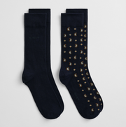 Paisley Socks 2-Pack Gift Box Blå