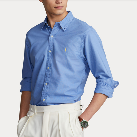 Oxford Slim Shirt Blå