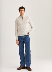 Merino John Zip, offwhite