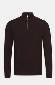 Patton Half Zip Mørkebrun