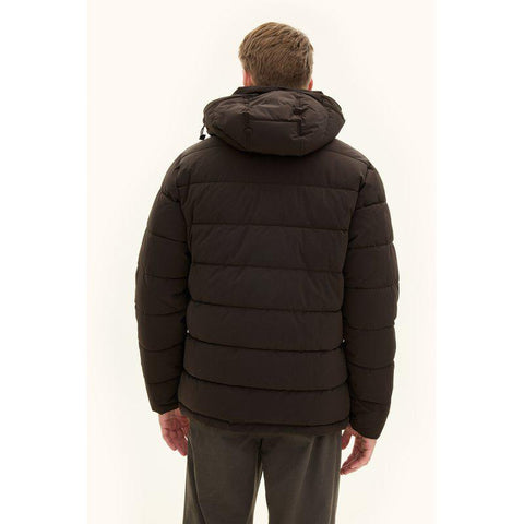 Hooded Puffer Jacket Mørkebrun