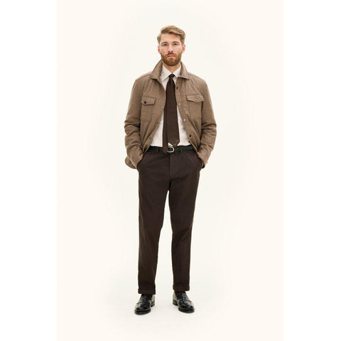 Flanell Shirt Jacket Beige/Khaki