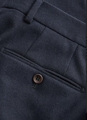 Morris Flannel Trouser, Navy Marine