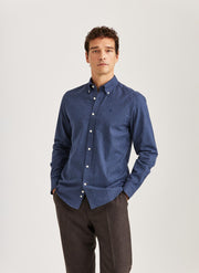 Watts Flannel Shirt, Navy Marine