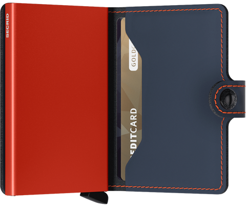 Miniwallet MM- Nightblue Orange Blå
