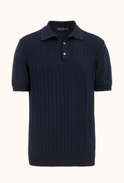 Barto Stripe Poloshirt Mørkeblå