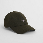 Shield melton cap Mørkegrønn