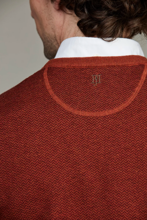 Herringbone Knit Orange Oransje