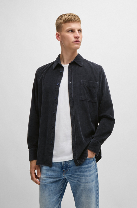 Relegant Shirt, Navy Mørkeblå