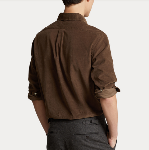 Sport Shirt Slim Brun