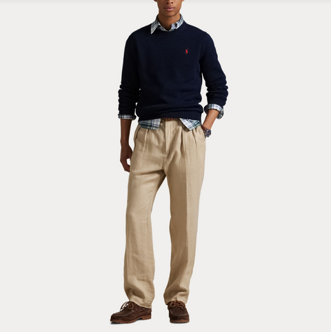 Cotton CN Sweater Marine