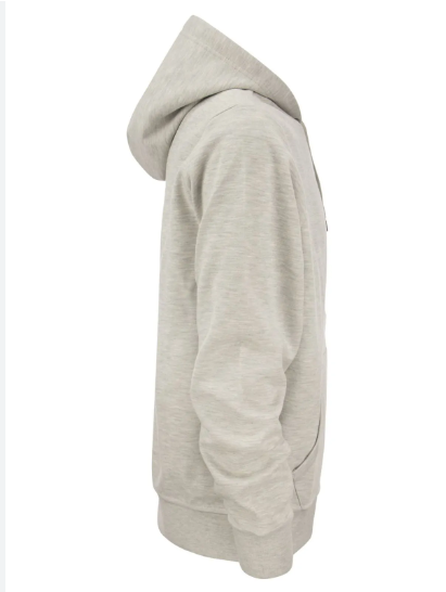 Zip Hood Sweatshirt Lys Grå Melert