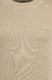 Plain sunfaded cotton c-neck. 253 Beige/Khaki