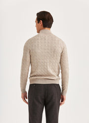 Merino Cable John Zip, 05 Khaki