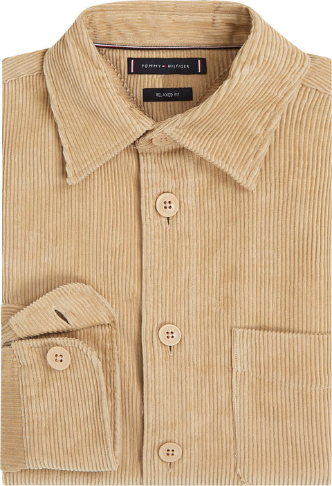CORDUROY OVERSHIRT, GOLD Beige