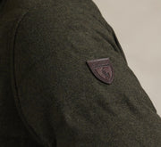 Herringbone down shirt jacket Grønn