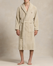 Shawl lounge Robe Khaki