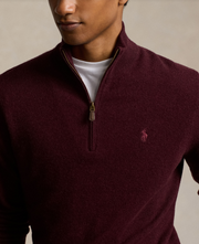 Long Sleeve Halfzip Burgunder