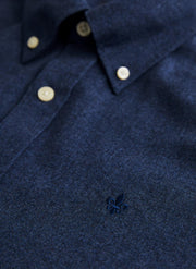 Watts Flannel Shirt, Navy Marine