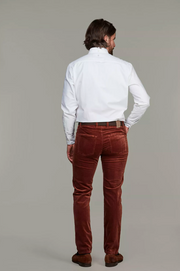 5-PKT CUT'N SEW CORD, RED EARTH Burgunder