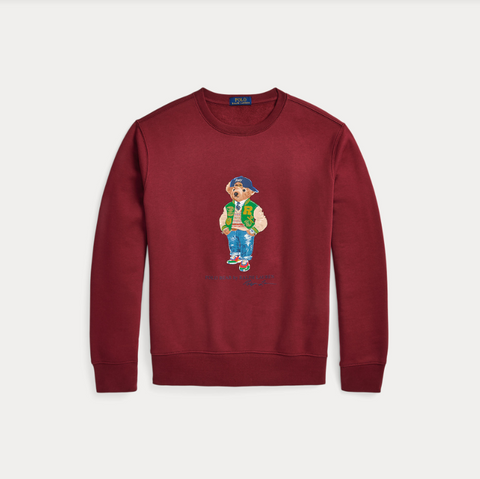 Polo Bear Fleece Sweat Rød