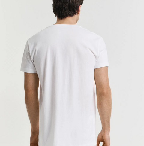 C-neck t-shirt 2-pack Hvit