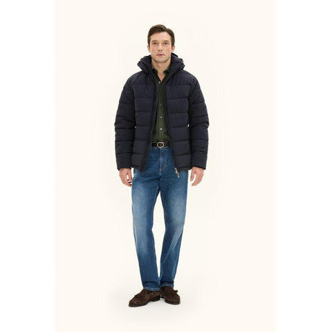Hooded Puffer Jacket Marine