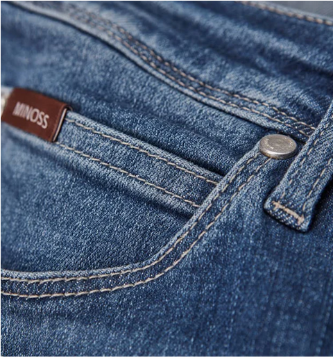 5-Pkt Clyo Stretch Denim Blå