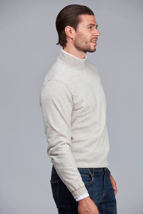 Merino Rollneck Knit, irish white Off-White