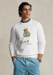 LS Polo Bear Sweatshirt Hvit