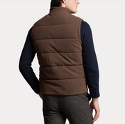 Herringbone Quilt Vest Brun