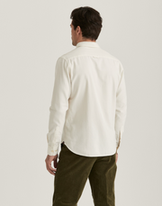 Brushed Twill Shirt Classic Fit Off-White