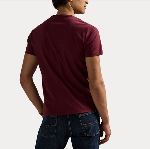 T-shirt Polo, red Mørkerød
