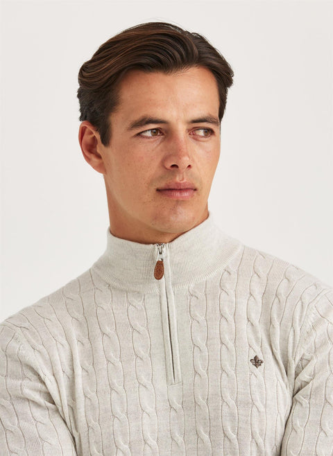 Merino Cable John Zip, 03 Off-White