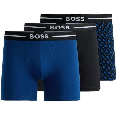 Boxer 3P, Blue Blå