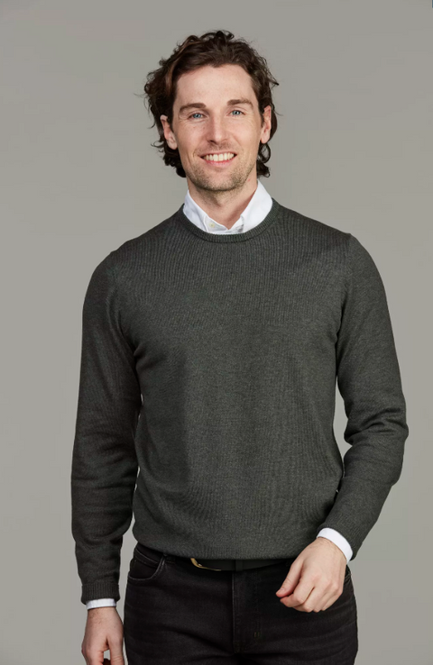 Crew Neck Sweater Green Grønn