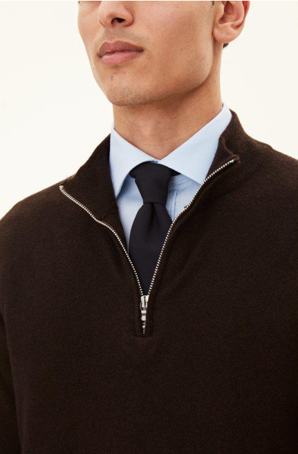 Patton Half Zip Mørkebrun
