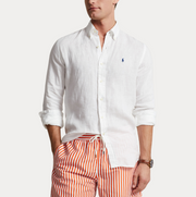 Linen Sport Shirt Hvit