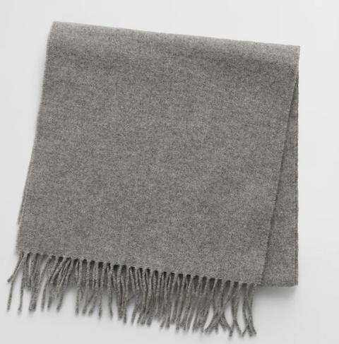 Unisex Wool Scarf Grå