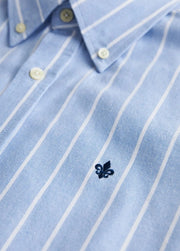 Douglas oxford stripe - slim Lyseblå