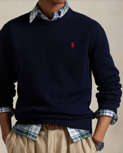 Cotton CN Sweater Marine
