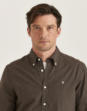 Watts Flannel shirt Brun