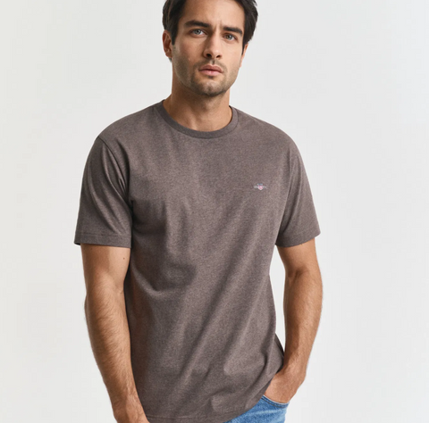 Regular Shield T-shirt, 290 Brun
