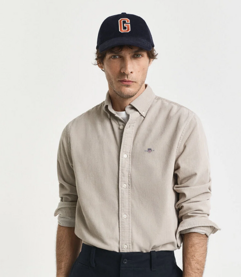 Reg corduroy shirt Beige