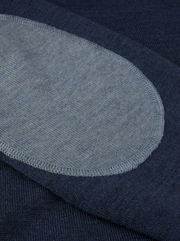 Merino Sweater With Patch Mørkeblå