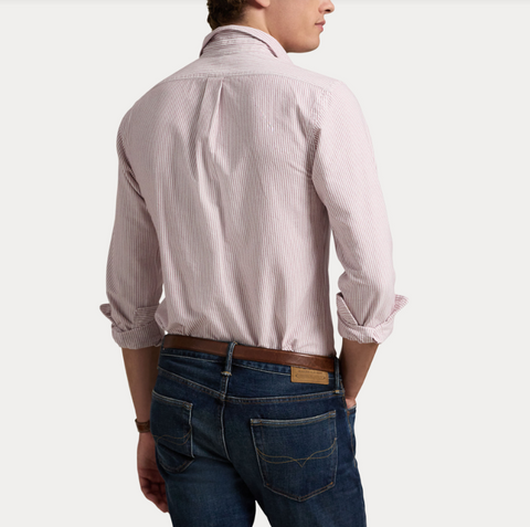 Slim Fit Striped Oxford Shirt Striper