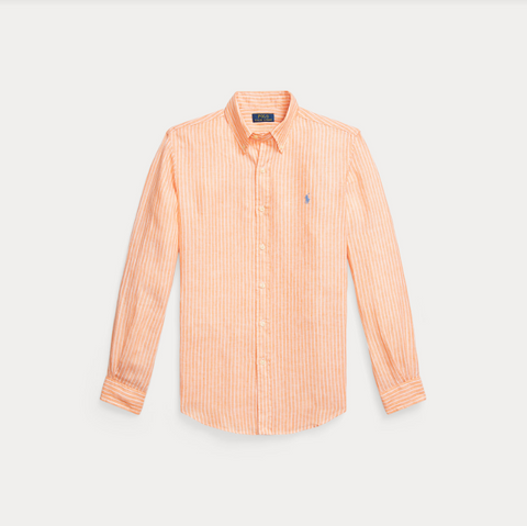 Stripe shirt, Orange Oransje