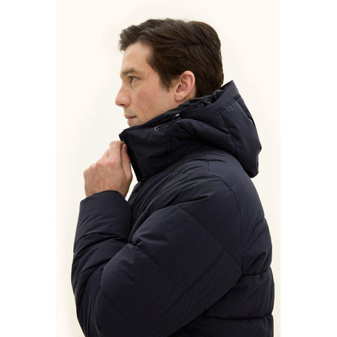 Hooded Puffer Jacket Marine